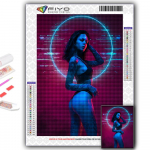 &bdquo;Pasidaryk pats&ldquo; 5D deimantų tapyba &bdquo;Cyberpunk Sexy Art&ldquo; kryžminio dygsnio rinkinys Visas gręžimo siuvinėjimas mozaikos menas Kalnų kri&scaron;tolų paveikslėlis Dovana Full Round 20X30CM