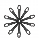 200/100/50/10 vnt. / Pakuotės pjovimo peiliukai žolės žoliapjovės peilis sodo įrankių dalys Plastikiniai pjovimo peiliai žoliapjovėms krūmapjovės atsarginė dalis 50pcs