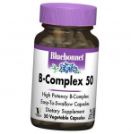 B grupės vitaminai, B kompleksas 50, Bluebonnet Nutrition 50 daržovių kepurėlių (36393020)