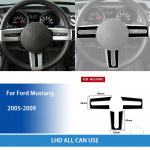 Ford Mustang 2005 2006 2007 2008 2009 Priedai Automobilio Juoda Interjero Vairo Apdailos Lipdukas Plastikinis black LHD