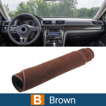 Skirtas Volkswagen VW Passat B7 2013 2014 m. automobilio prietaisų skydelio dangtis Venkite &scaron;viesaus trinkelės saulės skydo nuo UV spindulių kilimo dėklo neslystantis kilimėlis B Brown black