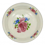 Vakarienės lėk&scaron;tė porcelianinė didelės talpos gėlių ra&scaron;to grak&scaron;tus užkandis maisto patiekimo emaliuotas indas