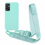 Skersinio korpuso dirželio dėklas, skirtas Samsung Galaxy S23 S22 Ultra S20 S21 FE A52 A13 A53 A54 A14 A24 A34 A33 A32 A12 A72 A51 A71 A22 A41 A21S mink&scaron;tas dangtelis Samsung A12 &scaron;viesiai žalios spalvos