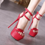 16 CM Super auk&scaron;takulniai sandalai vakarėliui Sexy Dress Batai Moteri&scaron;ki ploni kulniukai Platforminiai pompos, plius dydis 34-46