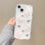 Prabangus Water Diamond Butterfly Drop dėklas, skirtas iPhone 15 14 13 12 11 Pro Max XS XR Viskas įskaičiuota apsaugos nuo kritimo dėklai iPhone 15 Pro Max
