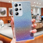 Skirtas Samsung S24 S23 Fe S22 Ultra S21 Fe A54 Tpu smūgiams atsparus skaidrios spalvos mink&scaron;tas dėklas Starry Sky putojantis dangtelis, skirtas iPhone 15 14 11 Samsung S23 FE violetinė