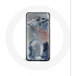Coque pour Samsung Galaxy Grand Prime Fond de texture abstraite gris