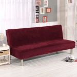 Velvet pliu&scaron;inis berankis sofos lovos užvalkalas Sulankstomas sėdynės užvalkalas Modernus tamprus sofos lovos užvalkalas Elastinis sofos apsauginis namas D Size 185-210 cm