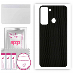 apgo Protective Skin Sticker for the back compatible with Tecno Pop 5 LTE, Wrap Film, Foil, Vinyl - Pattern Matrix