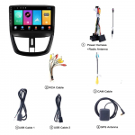 2 din Android automobilio radijas, skirtas Peugeot 207 207CC 2006-2015 Car Stereo GPS 4G Navigacija Multimedijos garso grotuvo galvos blokas Autoradio 1+32+MIC