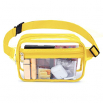 Skaidrus &bdquo;Fanny Pack&ldquo; dirželis su reguliuojamos talpos didele, vandeniui atspariu PVC greito atlaisvinimo kelioniniu unisex violetinė