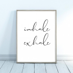 Namaste Lotus Print Zen Yoga Wall Art Canvas Tapyba Įkvėpkite I&scaron;kvėpkite &Scaron;iuolaikiniai minimalistiniai plakatai Namų kambario dekoravimas Sienų dekoras 21X30cm No Frame