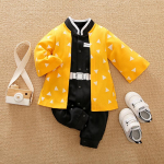Demon Slayer Cosplay Kostiumas Kūdikių Drabužiai Vaikams Animacinių filmų Anime Romper berniukui Mergaitei Chrismats Halloween Baby Cosplay Colthes Kūdikių Kūdikių Kombinezonai 73cm