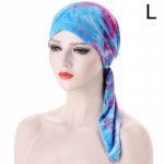 1 vnt. Madinga chemoterapijos kepurė su gėlių spausdinimo galvutėmis, moteri&scaron;ka turbana, musulmoni&scaron;ka skrybėlė, moteri&scaron;ki aksesuarai