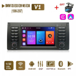 Android AutoRadio, skirtas BMW X5 E53 E39 M5 E38 1996-2007 Carplay Car Multimedia GPS 2din Autoradio 2+32GB 1+32GB juoda