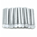 1 pakuotė / 40 ortodontinių elastinių juostų, skirtų breketams pilka spalva