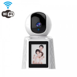 Vaizdo skambučių i&scaron;manioji &bdquo;Wi-Fi&ldquo; kamera su 2,8 colio IPS ekranu HD 1080P skambinimas vienu klavi&scaron;u IP kamera dvipusis vaizdo pokalbis belaidė naktinio matymo kamera 【WIFI】Only Camera balta/juoda