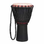 Djembe 25,4 cm Skersmuo 50,8 cm Auk&scaron;tis Medinis Djembe būgnas - juodas (25,4 cm 50,8 cm