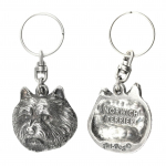 Norwich Terrier - Silver-plated pendant with a dog in a decorative box, handbag decoration, backpack pendant by Art-Dog brand