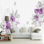 Tapetai Modernūs 3d Trimatis Gėlių Gėlių Freskos Fonas Svetainė TV Sofa Miegamasis Freska Namų Dekoravimas 200 cm(W) x 140 cm(H)