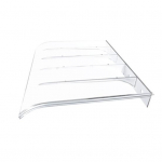 Nematomas baldakimas stogo lango durų baldakimo permatomas įėjimo tentų uždangalas, skirtas lauko balkono apsaugai