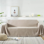 &bdquo;Tassel Trim&ldquo; dulkėms atsparus svetainės sofos užvalkalas, svetainės trivietis sofos užvalkalas, svetainės sofos užvalkalas 180x130