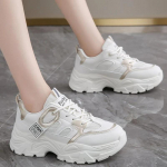 Platforminis tenisas moterims Sportiniai bėgimo bateliai Madingi storapadžiai sportbačiai Moteri&scaron;ki vulkanizuoti sportbačiai Sportiniai batai Avalynė 35 smėlis