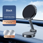 360 laipsnių magnetinis automobilinis mobiliojo telefono laikiklis Magnetinis automobilinis laikiklis Montuojamas Sulankstomas i&scaron;maniojo telefono laikiklis automobilyje Universalus visiems telefonams sidabras