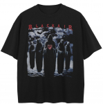 Streetwear Juokingi Grafiniai Mar&scaron;kinėliai Medvilniniai Mar&scaron;kinėliai Unisex Vir&scaron;ūnės Vasariniai Mar&scaron;kinėliai Trumpomis Rankovėmis S skalbtas juodos spalvos