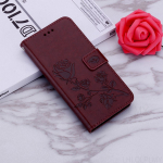 Rožinės spalvos odinis dėklas &bdquo;Samsung Galaxy A15 A25 A35 A55 5G A06 S24 S25 A26 A36 A32 A52 A56 A05S A14 A24 A34 A54 S23 A16 A13 M35&ldquo; dėklui Galaxy A36 5G ruda