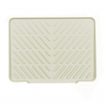 Silikoninis Drenažo Kilimėlis Virtuvės Kriauklės Nuolydžio Dizainas Kar&scaron;čiui Atspadus Drenažo Padėklas Indų Džiovinimo Padėklas Oro Cirkuliacija Drenažo Kilimėlis pilka