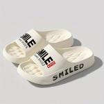 Madingos unisex pagalvės &scaron;lepetės, patogūs greitai džiūstantys namų vonios kambario batai, mink&scaron;tas padas, lengvos vasarinės EVA &scaron;lepetės 36-37 balta