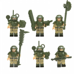 Viduramžių kario surenkamas minifigūrėlės žaislas
