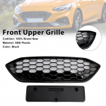 Blizgios juodos priekinio buferio grotelės Tinka Ford Focus ST + ST Line MK4 2018-2021