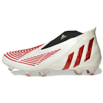 adidas Predator Edge+ FG Off White Vivid Red Vyri&scaron;ki sportbačiai Aukso-Metaliniai GV7384 43⅓