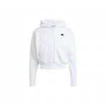 Adidas ZNE. Series Logo Tape Zip Hoodie moteri&scaron;kas džemperis, baltas IN5133 XXL