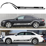 2 vnt. Automobilio &scaron;oninių juostų grafika Viniliniai lipdukai Lenktyninio sportinio automobilio lipdukai Automobilio kėbulo &bdquo;pasidaryk pats&ldquo; automobilių priedai