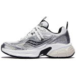 Saucony 2K Cavalry Madingi Sportiniai Neslystantys Lengvi Žemi Laisvalaikio Bėgimo Bateliai Unisex Kedukai Balti Sidabriniai Juodi S79053-13 40.5