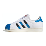 Adidas Lego X Originals Superstar Patogūs universalūs smūgius sugeriantys ilgaamžiai žemi vaiki&scaron;ki kedai Vaiki&scaron;ki kedai Juodi balti mėlyni IF2909 37⅓