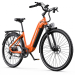 Elektrinis dviratis ONESPORT OT05 Pro 27.5 250W variklis miesto elektrinis dviratis didžiausias greitis 25 km/h 36V 22.5AH didžiausias nuvažiuojamas atstumas 140 km 36V 22.5AH balta