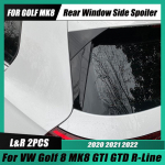 Volkswagen Golf 8 automobiliui galinio lango &scaron;oninis sparnas bagažinės spoileris kanardas kanardai skirstytuvas priedai MK8 GTI GTD TSI TDI Gloss Black