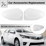 Rhyming Auto i&scaron;orinis &scaron;oninis sparnas galinio vaizdo veidrodžio dangtelio apdaila dekoro dangteliai blizgūs balti, tinka Toyota Corolla 2014 2015 2016 2017 m. Right 1piece