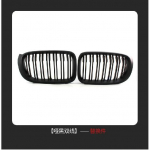 for BMW F25 Grille Dual Line Front Replacement Kidney Grill Gloss Black FOR X3 F25 2014-2016 X4 F26 2015-2017 matinė juoda spalva