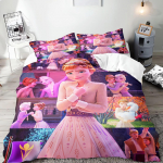Saldytos princesės Elsa ir Anna 3 dalių vientisas patalynės komplektas Comforte Luxus I&scaron;skirtinė gimtadienio dovana 100% poliesteris Namų dekoras EU Single(135*200cm)3pcs