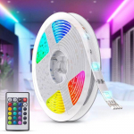 LED juosta - Daugiaspalvė - 5 metrai - 16 spalvų - 5 režimai - Nuotolinio valdymo pultas įtrauktas