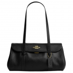 Coach Bridget 35 Atverčiama odinė rankinė per petį Didelė moteri&scaron;ka rankinė per petį Juoda CDB04-IMBLK Basic Set (Bag+Dust Bag)