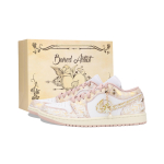 Jordan Air Jordan 1 Vintažiniai krep&scaron;inio batai Moteri&scaron;ki žemi Rožiniai/Balti/Auksiniai DC0774-606(Team724-) 38.5 beige