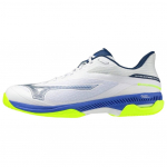 Mizuno Wave Exceed Court Ac Patogūs Patvarūs Teniso Batai Unisex Sportbačiai Balti Mėlyni 61GA251820 43 white