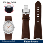 Tissot 1853 PRX serijai T137.410A T137407A Karvės odos laikrodžio dirželis T137 Priedai Vandeniui atspari vyri&scaron;ka jungtis 12mm Vyrams 12mm white