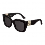 Dior Miss S2I Stačiakampiai akiniai nuo saulės su logotipu Moteri&scaron;ki akiniai nuo saulės Juodi MISSDIORS2F-10A0 Eyeglass Case+Box+Shopping Bag,56
